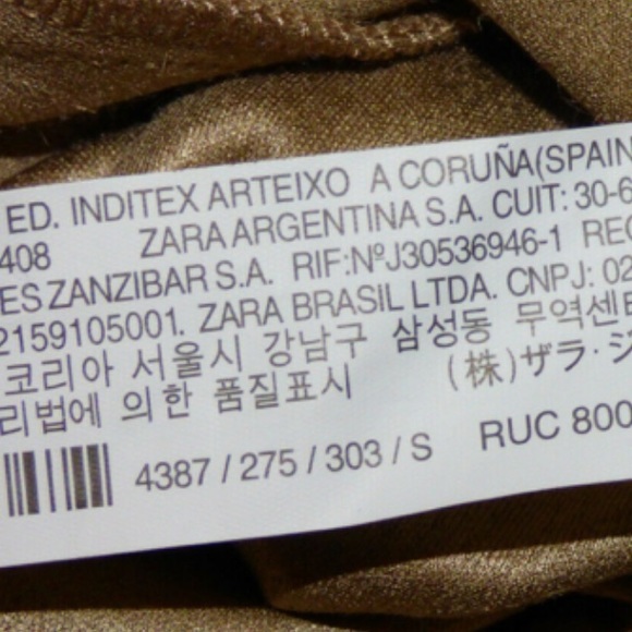 Zara metallic effect faded skirt💥size Medium - Picture 4 of 5